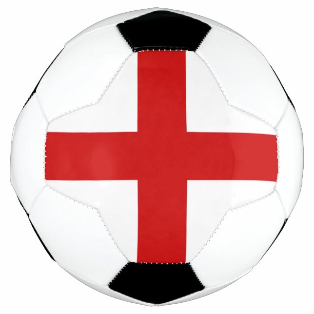 England Flag Button Soccer Ball (Front)