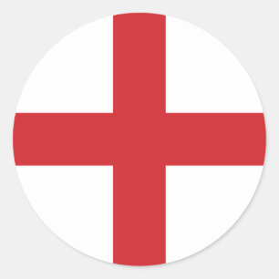 England Flag Classic Round Sticker