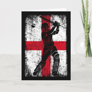 England Flag Cricket Jersey Fan Player Coach Card