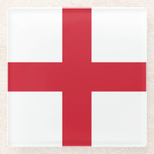 England Flag Glass Coaster