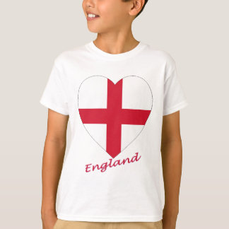 England Flag Heart T-Shirt