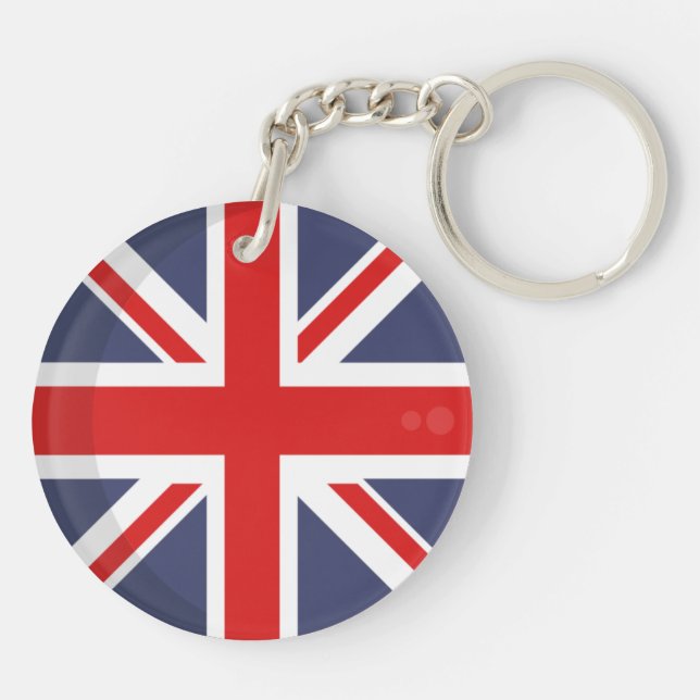 England FLAG  Keychain (Back)