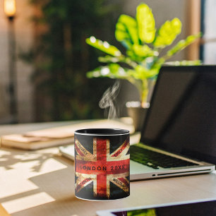 England flag London travel vacation 4 names Mug