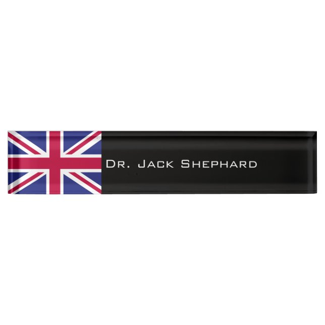 England Flag Nameplate (Front)