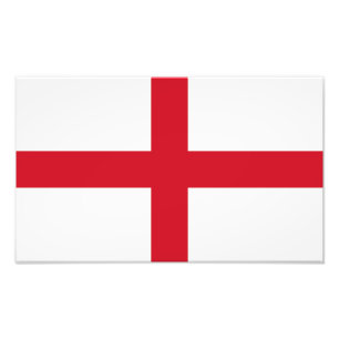 England Flag Photo Print