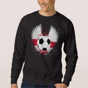 England Flag Soccer Football Wings English Footbal Sweatshirt