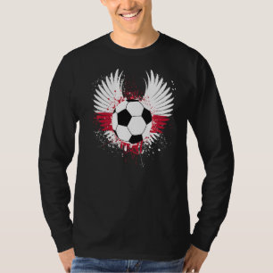 England Flag Soccer Football Wings English Footbal T-Shirt