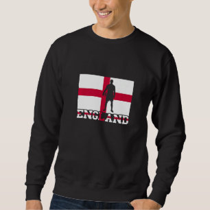 England Flag Soccer Player Ball Proud Football Eng Sweatshirt