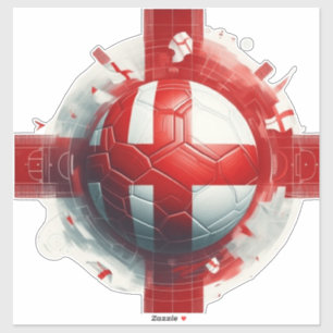 England flag with football