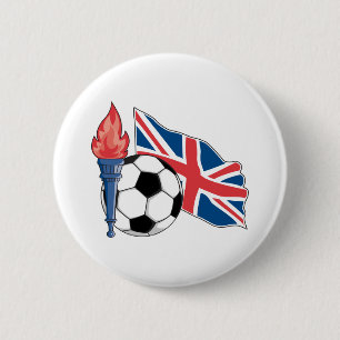 England Football 6 Cm Round Badge