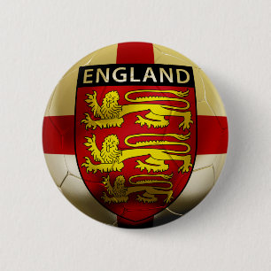 England Football 6 Cm Round Badge