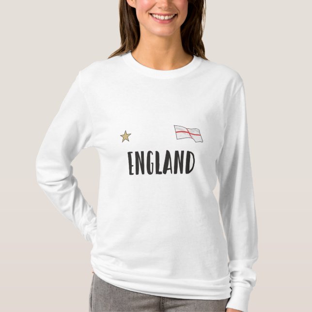 England Football Fan Shirt English Flag (Front)