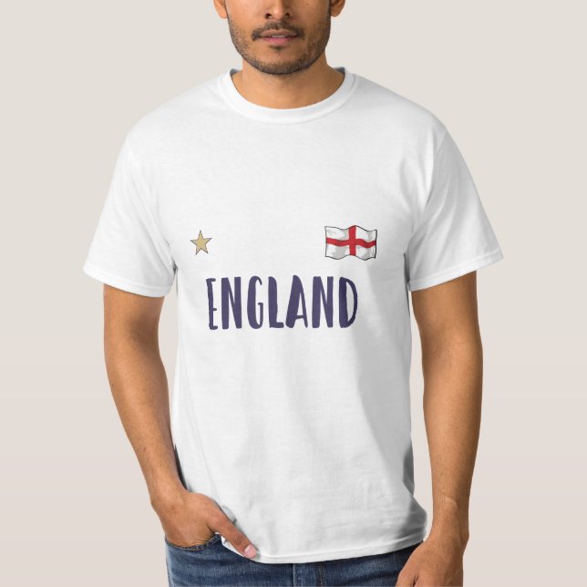 England Football Fan Shirt English Flag (Front)