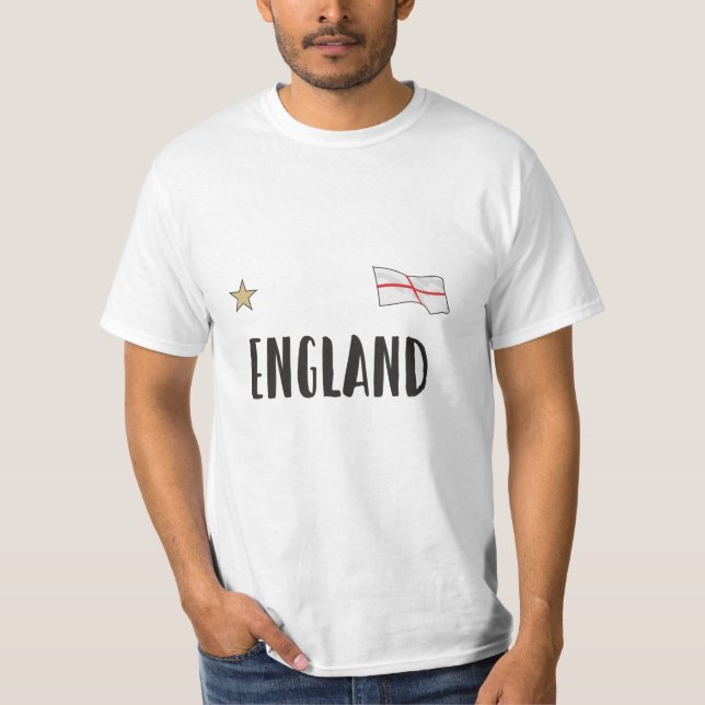England Football Fan Shirt English Flag (Front)