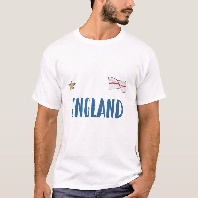 England Football Fan Shirt English Flag (Front)