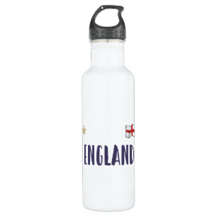 England Football Fan Shirt English Flag 710 Ml Water Bottle