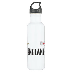 England Football Fan Shirt English Flag 710 Ml Water Bottle