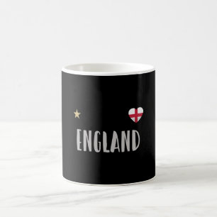 England Football Fan Shirt English Flag Coffee Mug