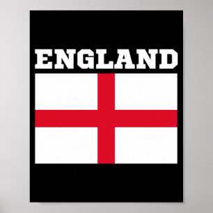 England Football Lover Design For Men Women And Poster