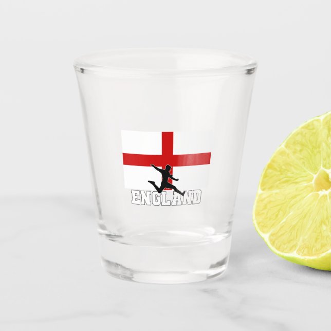 England Football Soccer National Team Shot Glass (Front)