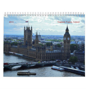 England, France, Ireland  2016 Calendar