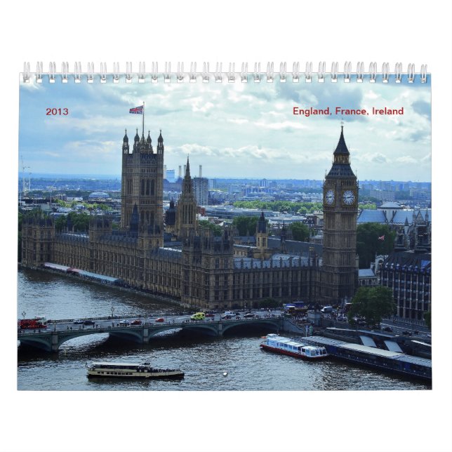 England, France, Ireland  2016 Calendar (Cover)