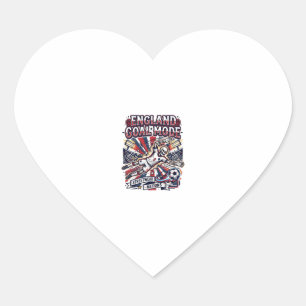 England Goal Mode Skeleton Striker Nations Streetw Heart Sticker