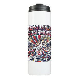 England Goal Mode Skeleton Striker Nations Streetw Thermal Tumbler