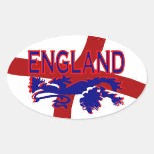 England Lion Roar St George Oval sticker