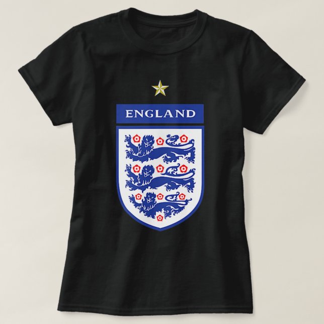 england lionesses football 2022 Three Heraldic Lio T-Shirt (Design Front)