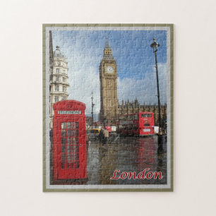 England - London - Big Ben - double-decke - Jigsaw Puzzle