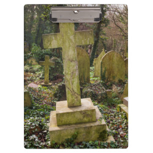 England, London, Highgate Cemetery, gravesite Clipboard