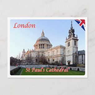 England - London - St Paul's Cathedral - Postcard