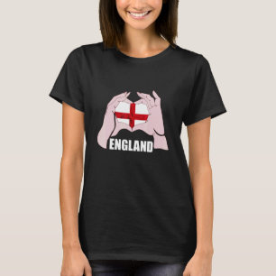 England Love English Flag St George's Cross Englis T-Shirt