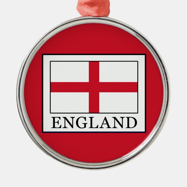 England Metal Tree Decoration (Front)