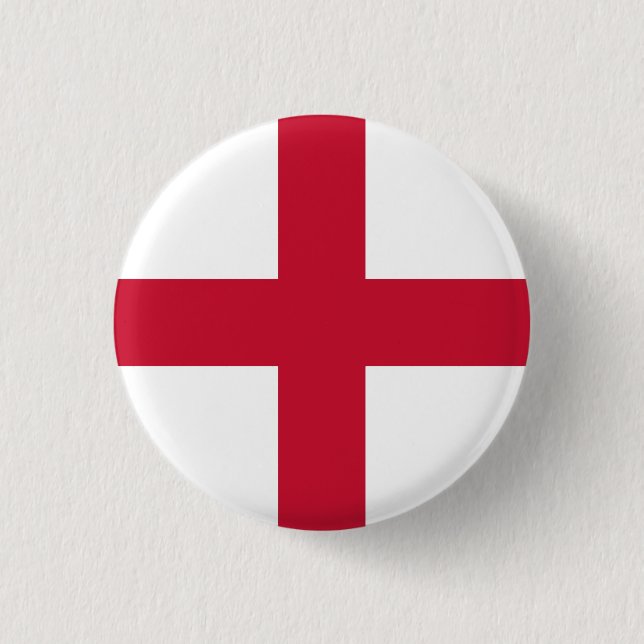 England National Flag 3 Cm Round Badge (Front)