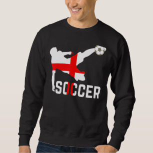 England National Soccer Soccer England Flag Footb Sweatshirt