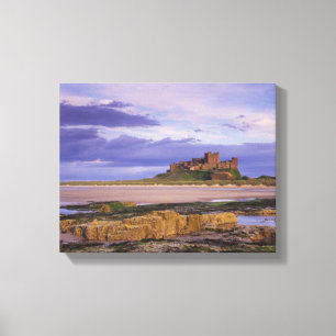 England, Northumberland, Bamburgh Castle Canvas Print