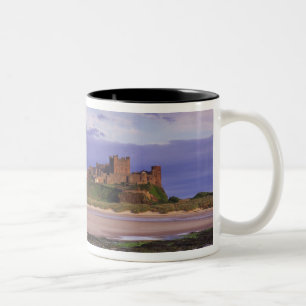 England, Northumberland, Bamburgh Castle Two-Tone Coffee Mug