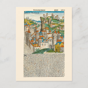 England Nuremberg Chronicle 1493 Mediaeval Old Boo Postcard
