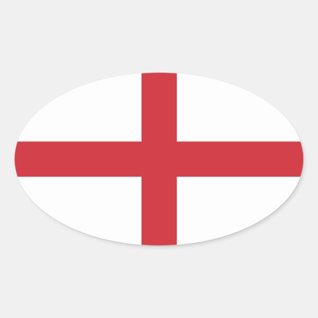 England Oval Sticker (Front)