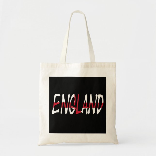 England overlaid on English Flag btcn Tote Bag (Front)