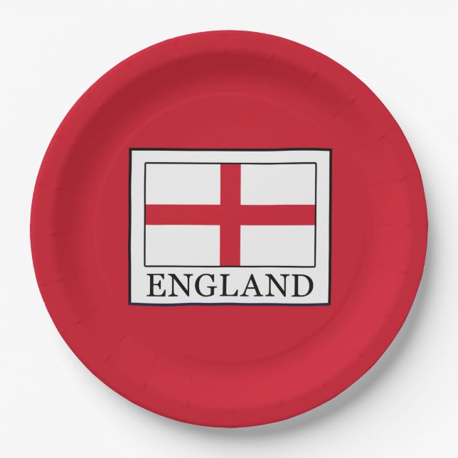 England Paper Plate (Front)