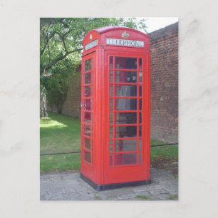 England Phonebooth Postcard