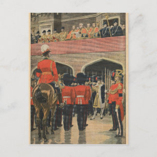 England, proclamation of the new King George V Postcard
