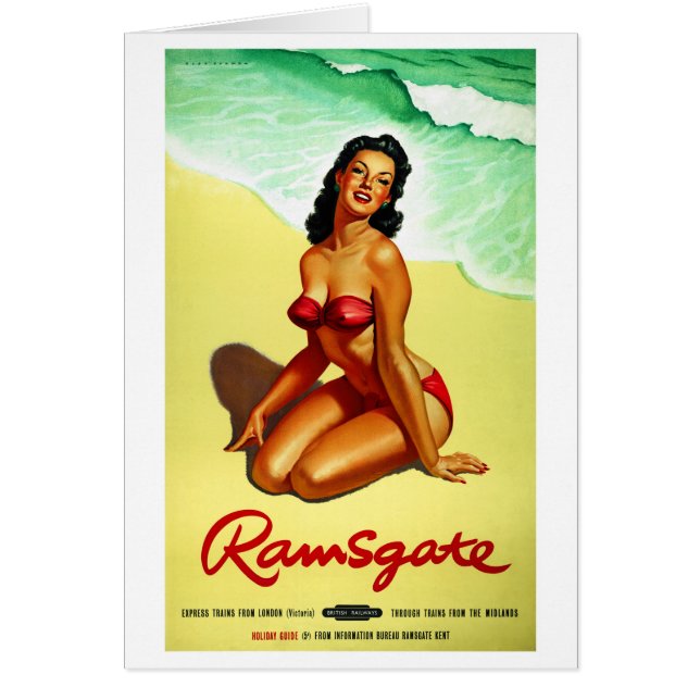 England Ramsgate Restored Vintage Travel Poster (Front)