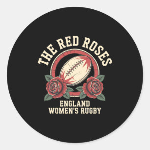 England Rugby English Flag Rugby England Women The Classic Round Sticker