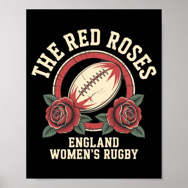 England Rugby English Flag Rugby England Women The Poster (Front)