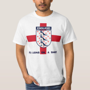 ENGLAND SEA LIONS ON A SHIRT TSHIRT.