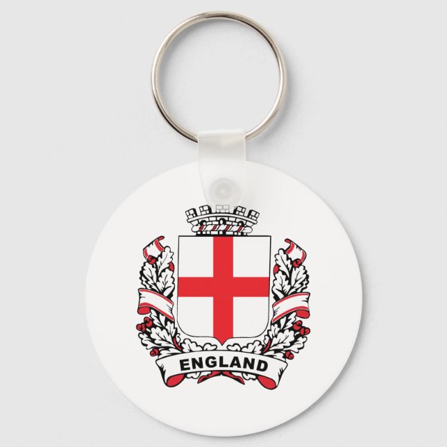 England Shield Key Ring (Front)
